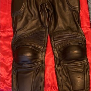 Leather motorcycle pants size M